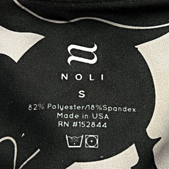 Noli Floral Mid-Rise Workout Leggings Full Length Colorblock Athletic Yoga Pants - Picture 9 of 9